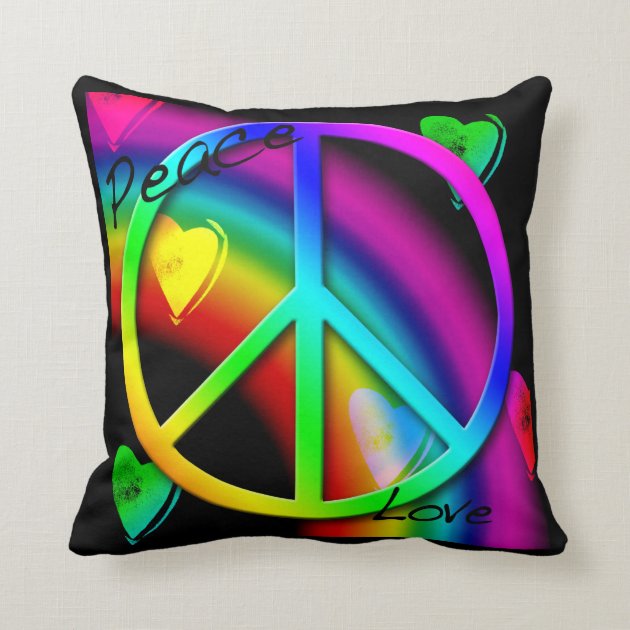 Peace And Love Pillow Zazzle Com   Peace And Love Pillow Rdc073f5511ae40db83cd8d1bf8f665ac 6s309 8byvr 630 