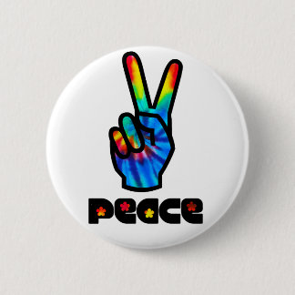 Peace and Love Pinback Button