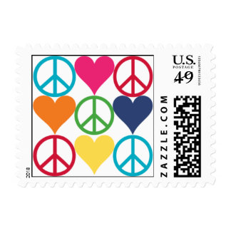 Peace and Love Postage
