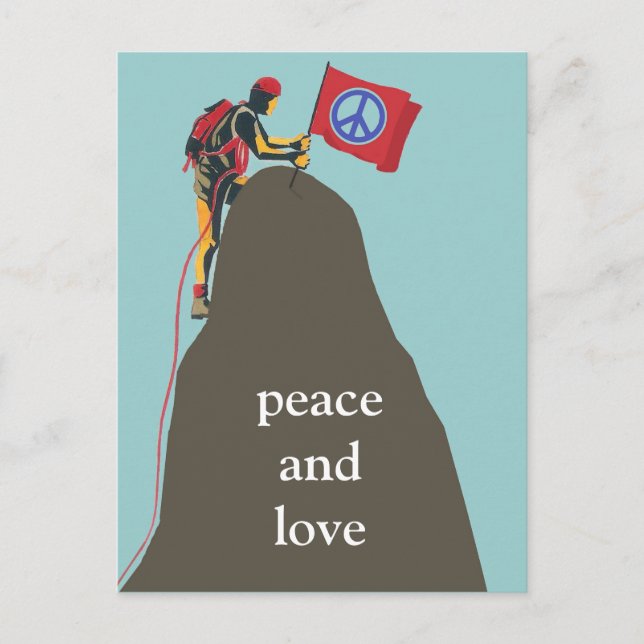 peace and love postcard (Front)