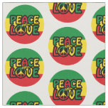 PEACE and LOVE, reggae style Fabric