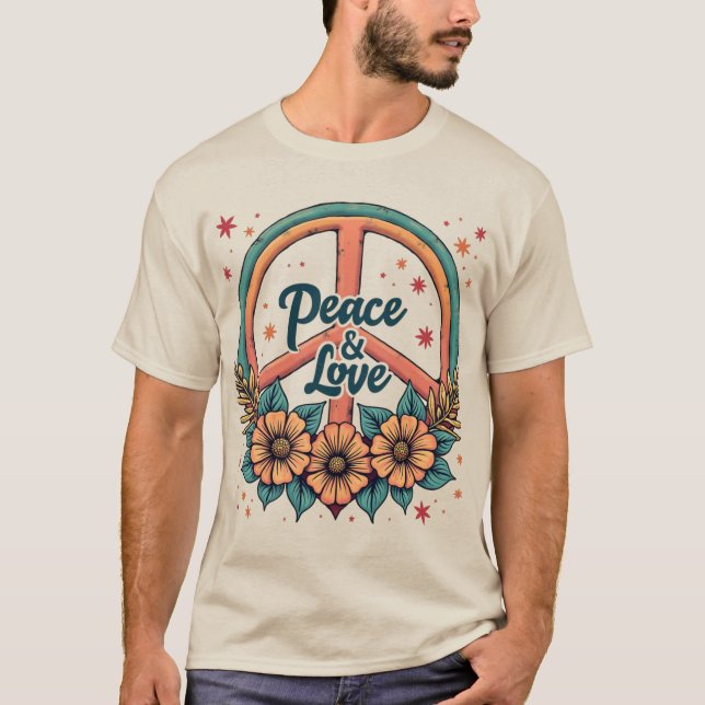 Peace And Love T-Shirt (Front)