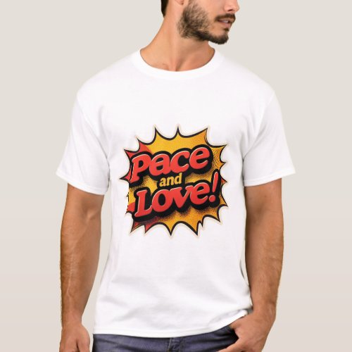 Peace and love t_shirt