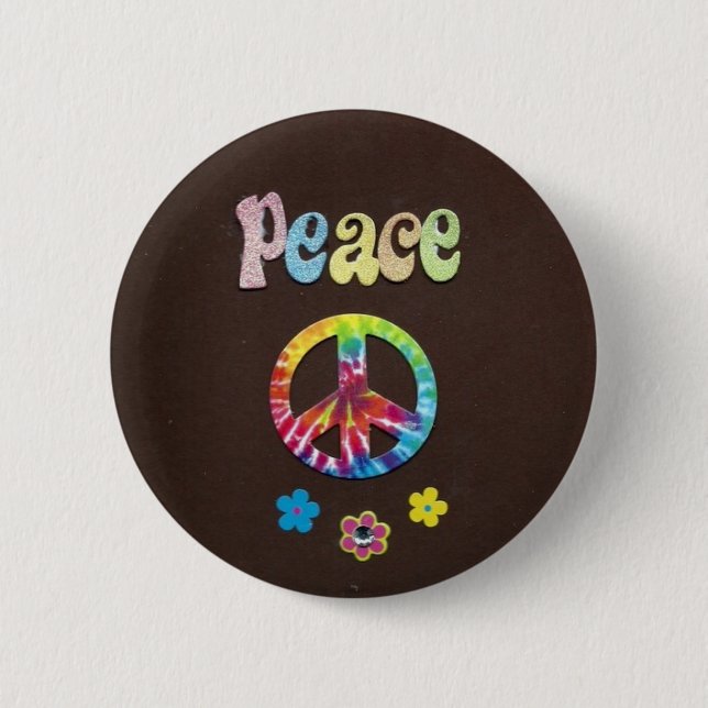 Peace and Love, the Sixties. Button (Front)