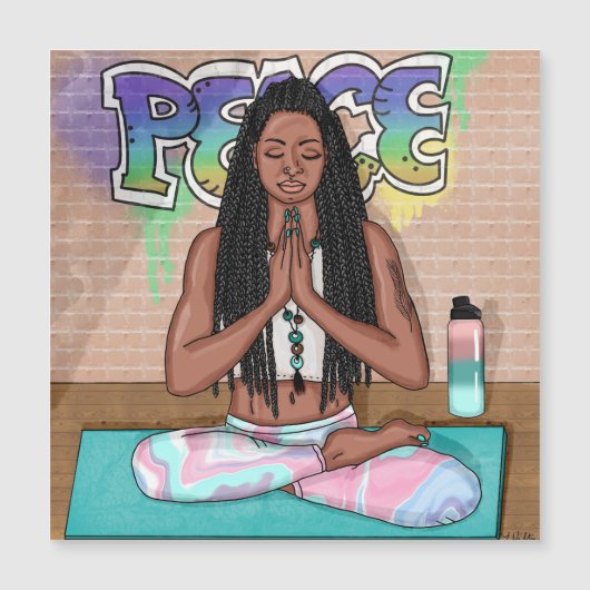 Peace and Meditation Urban Art    (Front)