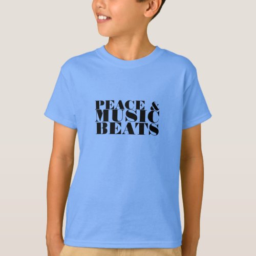 Peace and Music Beats T_Shirt