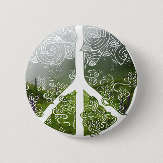 Peace and Nature Pinback Button