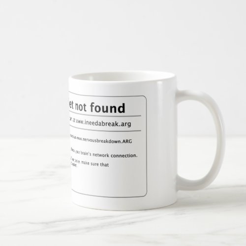 peace and quiet coffee mug