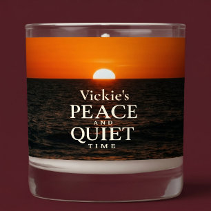Peace And Quiet Time Relaxing Sunset Scented Candle