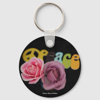 Peace and Roses-Keychain Keychain
