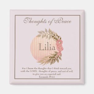 Peace and Thoughts Bible Verse Magnet