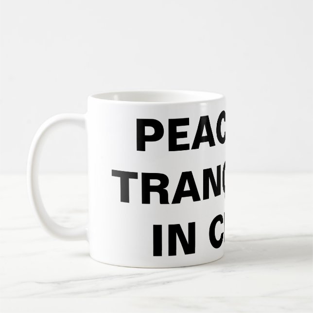 "Peace And Tranquility In Christ" Classic Mug (Left)