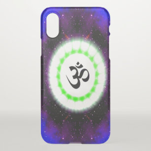 Peace and Unity OM Green Blue Black White iPhone X Case