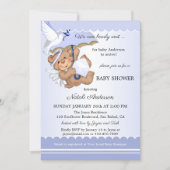 Peace Angel Bear Baby Shower Invitation (Front)