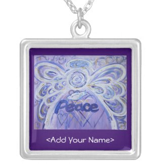 Peace Angel Necklace - Customize Name