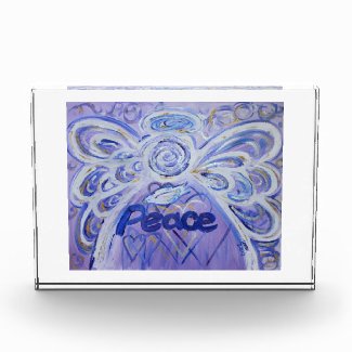 Peace Angel Word Art Custom Award Paperweight