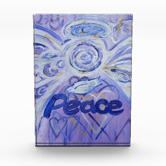 Peace Angel Word Art Custom Paperweight Award