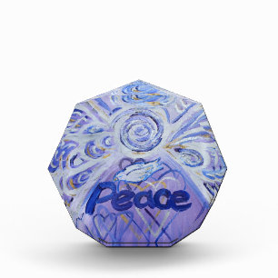 Peace Angel Word Art Custom Paperweight Awards