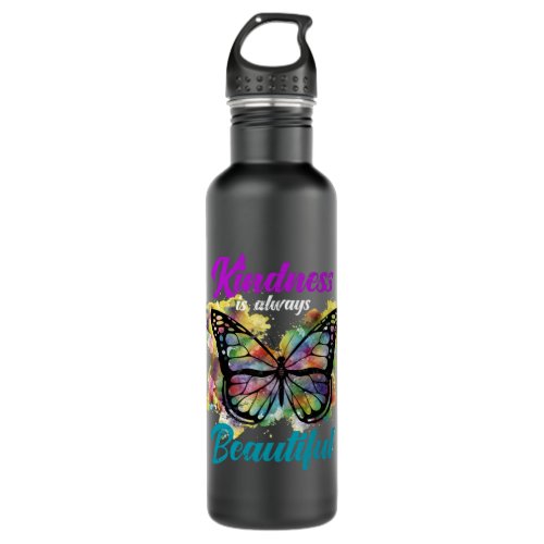 Peace Animals Hippie Butterfly  Stainless Steel Water Bottle