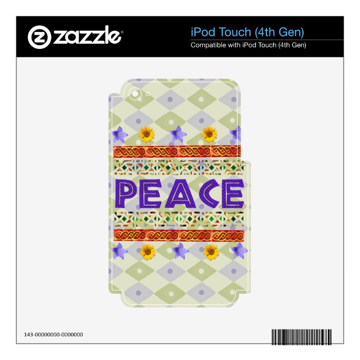 Peace Art iPod Touch 4G Skin