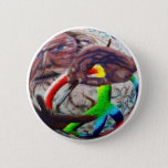 Peace Artist on Sphere Pinback Button