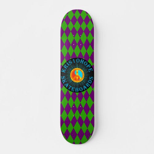 Peace  Balance on Joker Diamond Skateboard