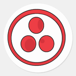 Peace Banner Classic Round Sticker