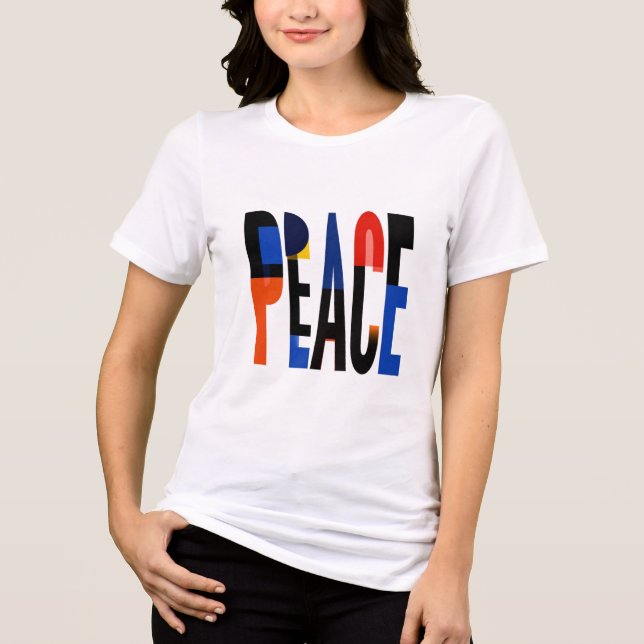 Peace Bauhaus Tri-Blend Shirt (Front)