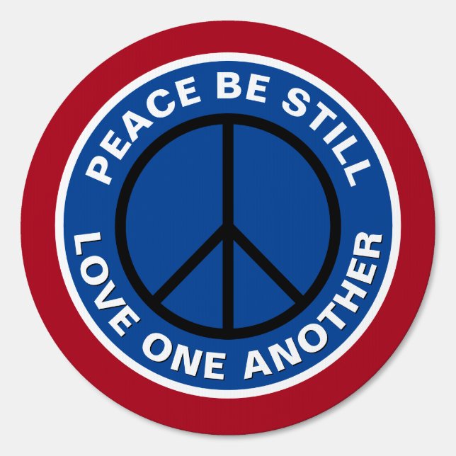 Peace Be  Still Love One Another Yard Sign (Front)