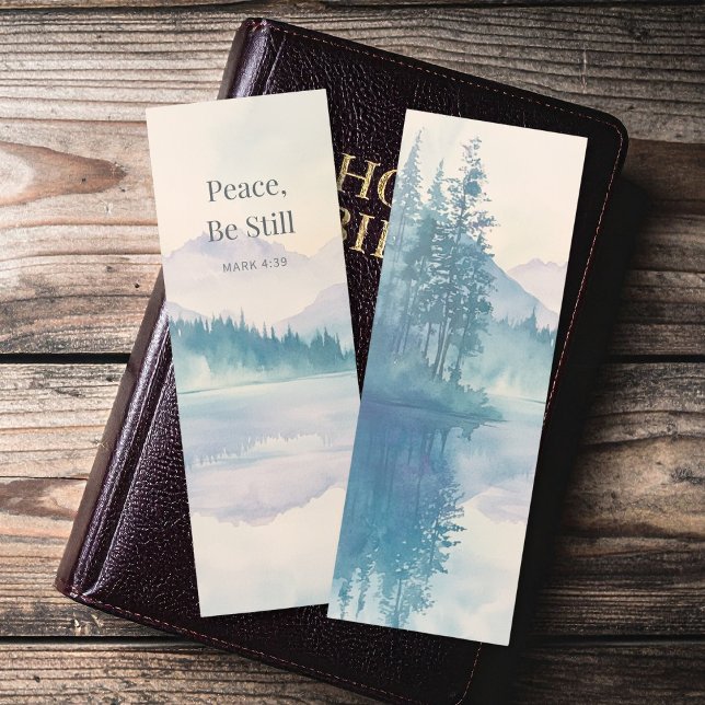 Peace Be Still Mark 4:39 Christian Scripture  Bookmarks (Creator Uploaded)