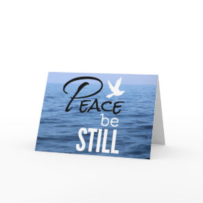 Peace Be Still Water Faith Blessing Christian Card
