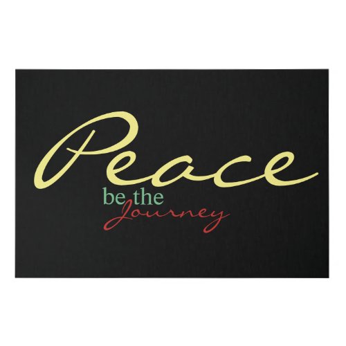 Peace be the Journey Wall Canvas
