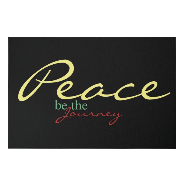 Peace be the Journey Wall Canvas (Front)