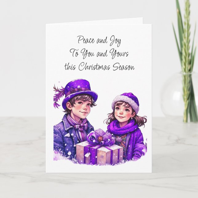 Peace be with You and Yours | Christmas  Card (Front)