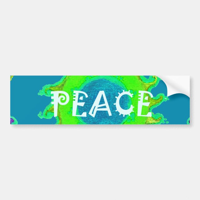 Peace Be with You Art Print Bumper Sticker (Front)