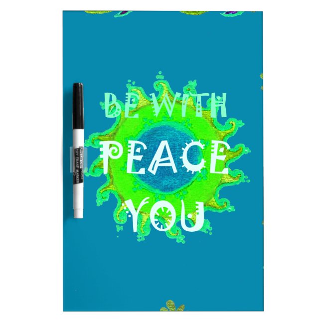 Peace Be with You Art Print Dry-Erase Board (Front)
