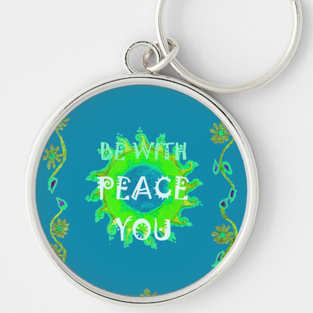Peace Be with You Art Print Keychain (Front)