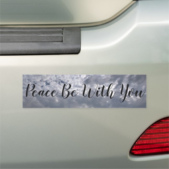 Peace Be With You Car Magnet (In Situ)