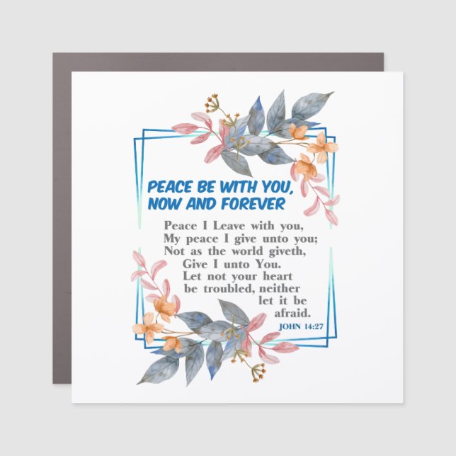 Peace be with you car magnet (Front)