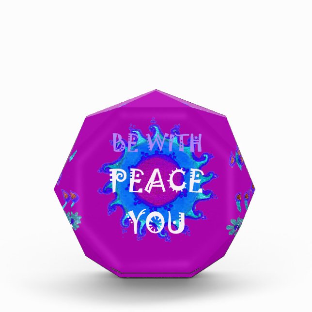 Peace Be With You Inspirational Print Award (Front)