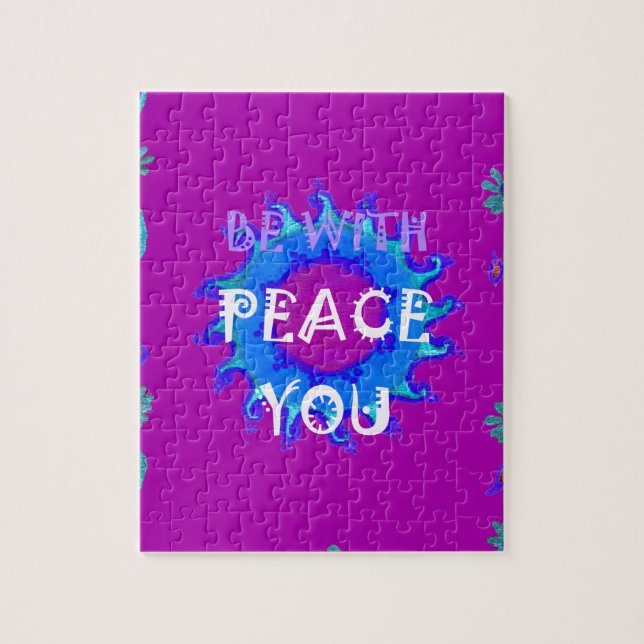 Peace Be With You Inspirational Print Jigsaw Puzzle (Vertical)