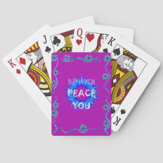 Peace Be With You Inspirational Print Poker Cards