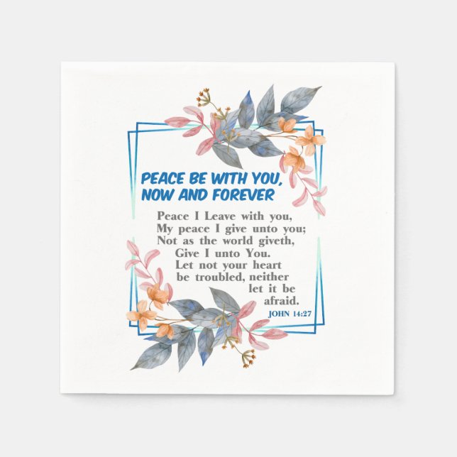Peace be with you napkins (Front)