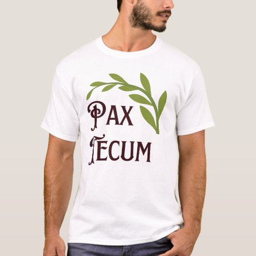 Peace Be With You Pax Tecum Trad Catholic Latin T_Shirt