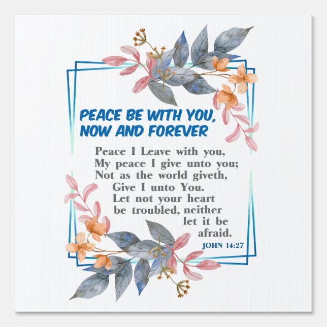 Peace be with you sign (Front)