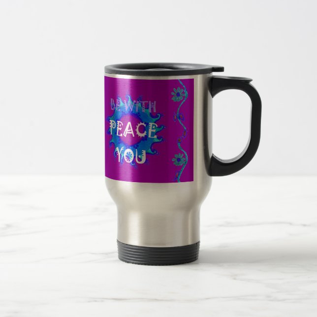 Peace Be With You Travel Mug (Right)