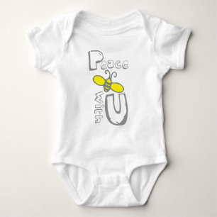 Peace Bee with U Baby Bodysuit