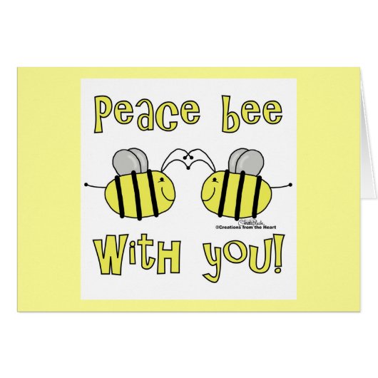 Peace Bee With You Cards (Front Horizontal)