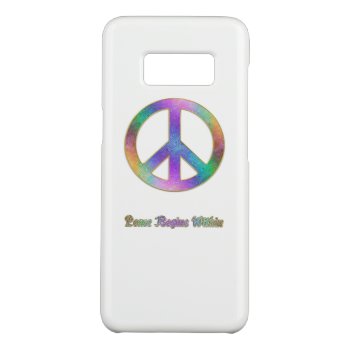 Peace Begins Within Psychedelic Peace Sign Case-mate Samsung Galaxy S8 Case by BecometheChange at Zazzle