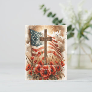 Peace Beneath the Poppies Holiday Postcard
